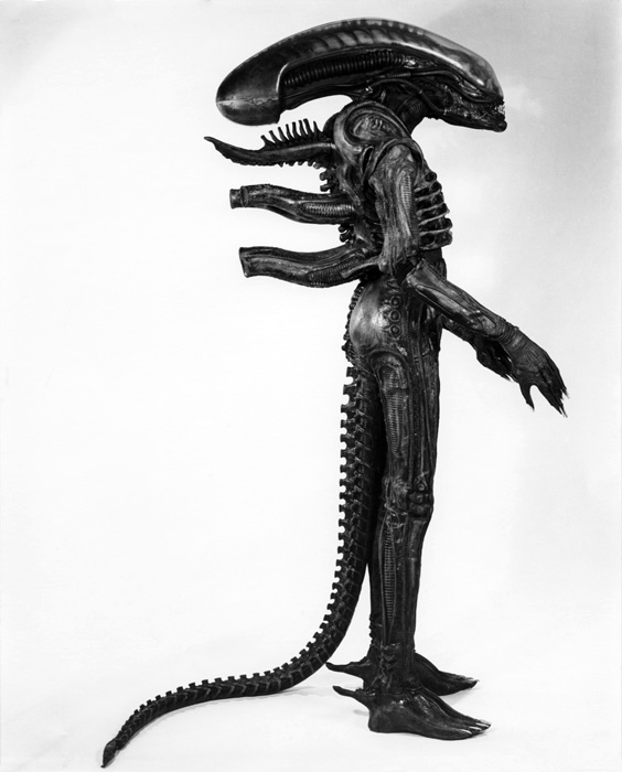 Alien costume side shot